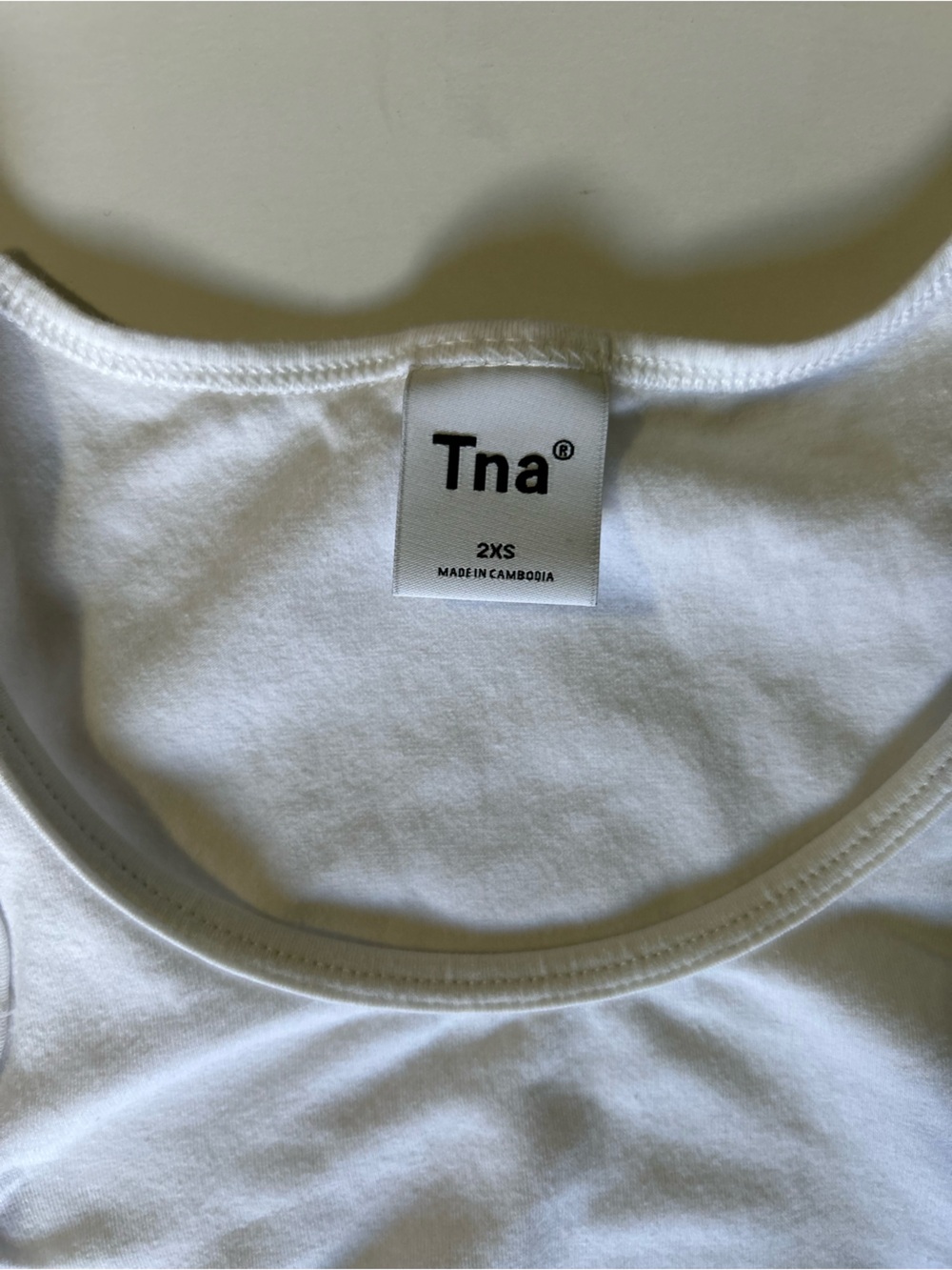 TNA White Ruched Tank Mini Dress - Picture 7 of 9